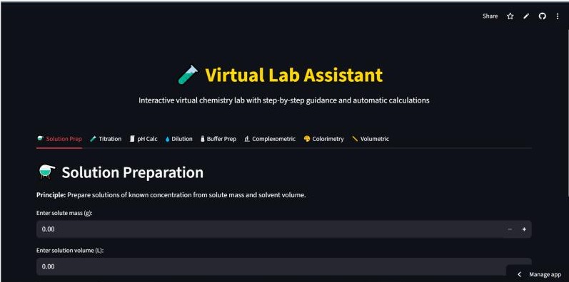 Virtual Lab Assistant – screenshot 1