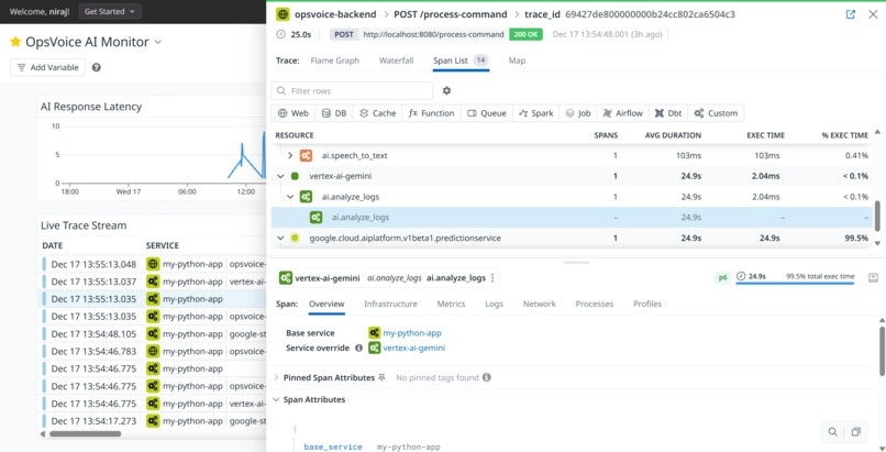 opsvoice-assistant – screenshot 2