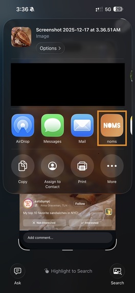 noms – screenshot 1