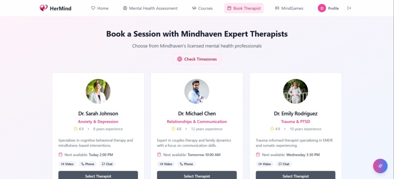 HerMind - Women's mental health platform – screenshot 22