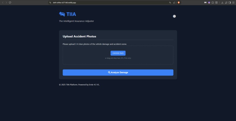 TIIA-The Intelligent Insurance Adjuster – screenshot 1