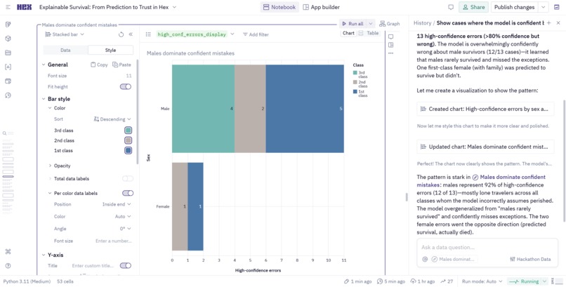 Explainable Survival: From Prediction to Trust in Hex – screenshot 3