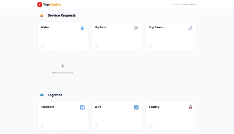 Yelp Adaptive: The Generative UI for Accessibility – screenshot 4