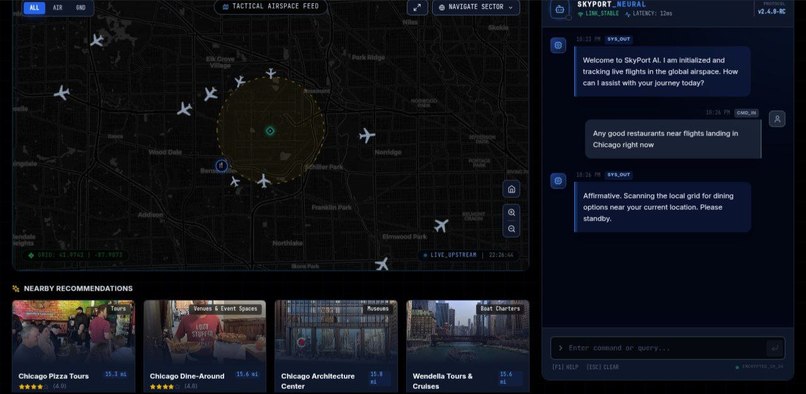 SkyPort AI: Real-time Travel Assistant – screenshot 5