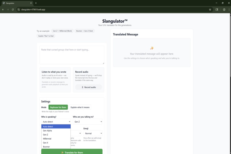 Slangulator – screenshot 1
