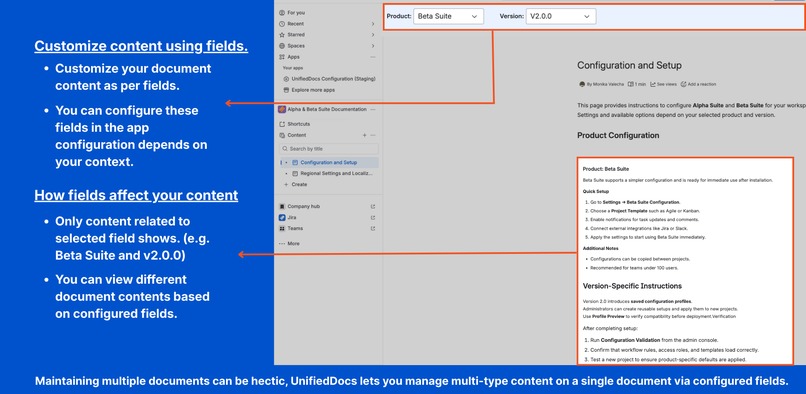 UnifiedDocs - Dynamic Documentation for Confluence – screenshot 4