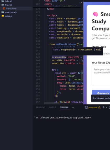 smart-study – screenshot 2