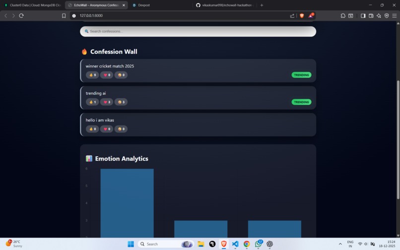 EchoWall – Anonymous Emotion Platform – screenshot 2