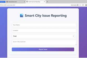 smart city issue reporting 