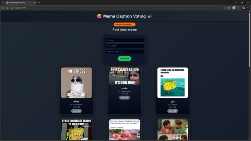 Meme Caption Voting  – screenshot 1