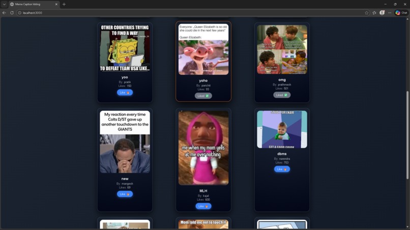 Meme Caption Voting  – screenshot 3