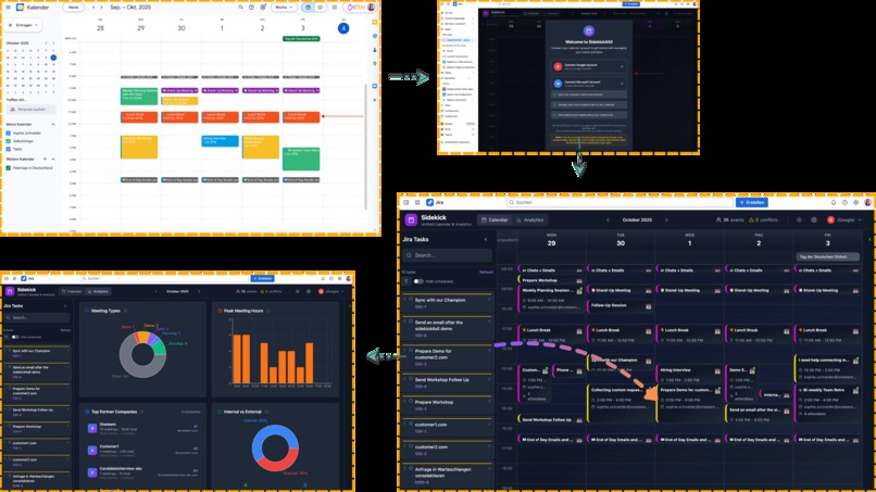 Sidekick4All Connecting Teams Across Jira and Calendars – screenshot 2