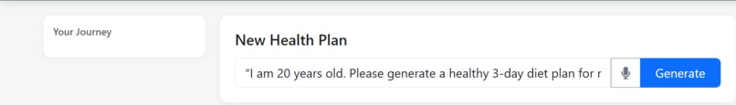 Designing a 3-Day Healthy Diet Using Renal-AI – screenshot 1