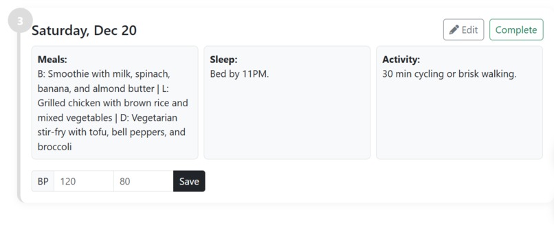 Designing a 3-Day Healthy Diet Using Renal-AI – screenshot 5