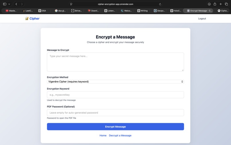 Cipher – screenshot 1
