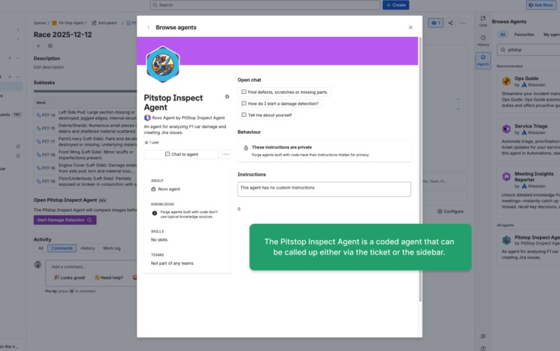 Pit-Stop Inspect Agent – screenshot 1