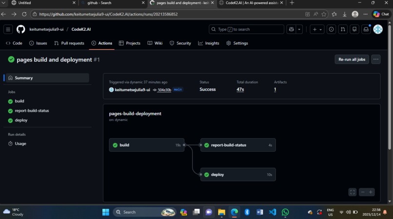 CodeK2.AI  – screenshot 2