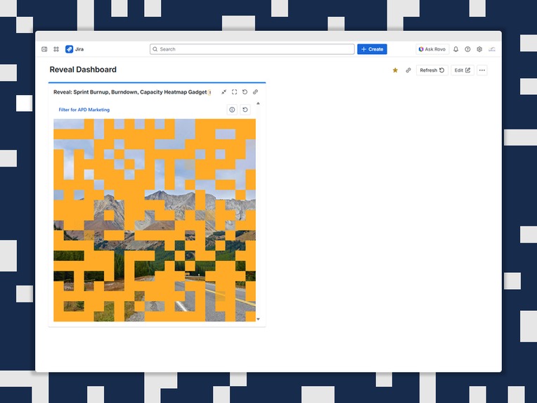 Reveal: Sprint Burnup, Burndown, Capacity Heatmap Gadget – screenshot 5