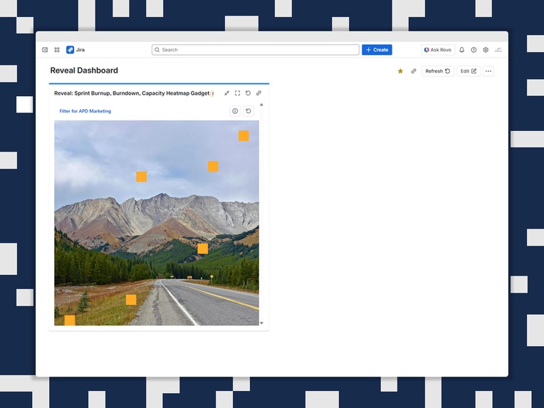 Reveal: Sprint Burnup, Burndown, Capacity Heatmap Gadget – screenshot 6