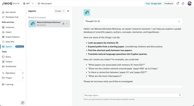 Memoria Scholae: Research That Remembers – screenshot 6