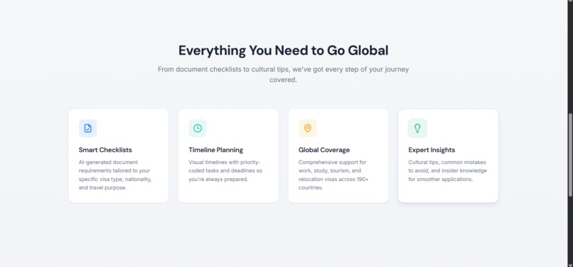 VisaPilot — AI for Borderless Mobility – screenshot 1