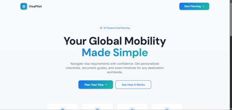 VisaPilot — AI for Borderless Mobility – screenshot 2