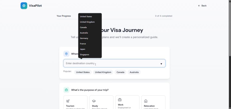 VisaPilot — AI for Borderless Mobility – screenshot 4