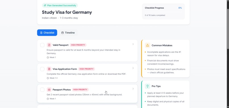 VisaPilot — AI for Borderless Mobility – screenshot 6