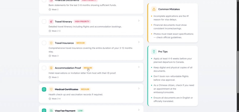 VisaPilot — AI for Borderless Mobility – screenshot 7