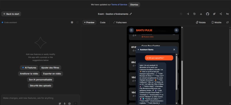 Event – screenshot 1