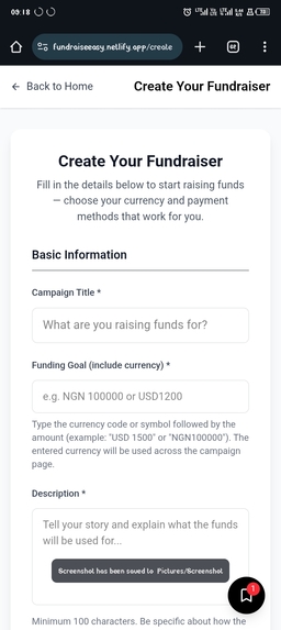 FundraiseEasy – screenshot 3