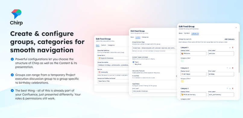 Chirp: Social Intranet, Community & Polls for Confluence – screenshot 6