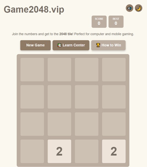 Game 2048 – screenshot 1
