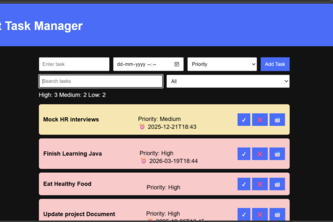 Student Task Manager 