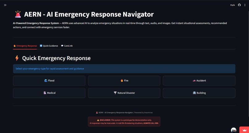 AI Emergency Response Navigator (AERN) – screenshot 1