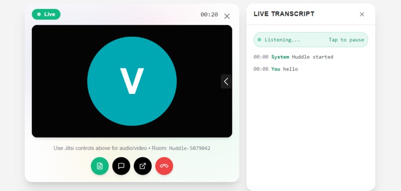 Huddle – screenshot 2