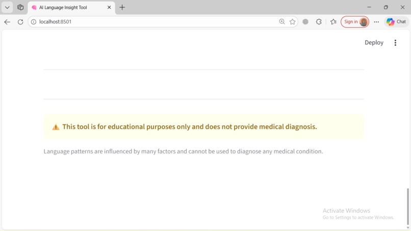 AI-Powered Alzheimer’s Language Insight Tool – screenshot 3