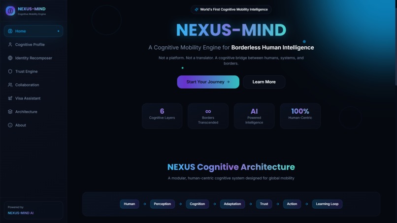 NEXUS-MIND: Cognitive Mobility Intelligence – screenshot 3