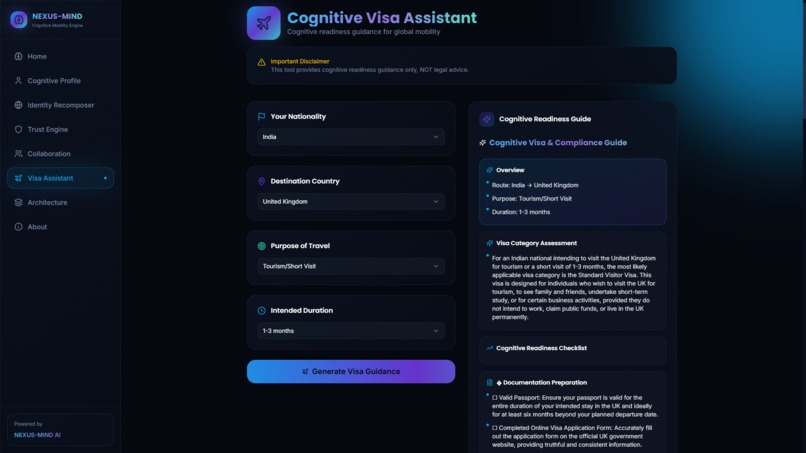 NEXUS-MIND: Cognitive Mobility Intelligence – screenshot 11