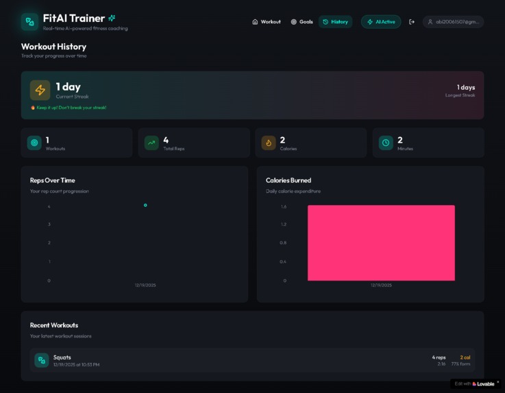 AI Fitness Trainer – screenshot 4