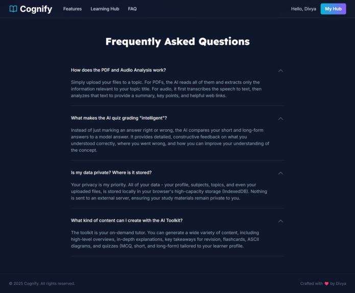Cognify - Smart Learning Hub – screenshot 3