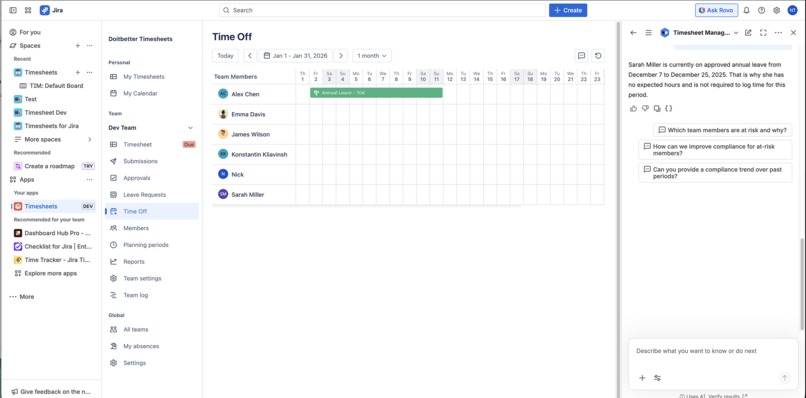 Workbeat for Jira – screenshot 3