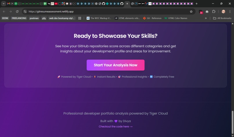 GitResume: Transform Your GitHub Into Professional Analysis – screenshot 5