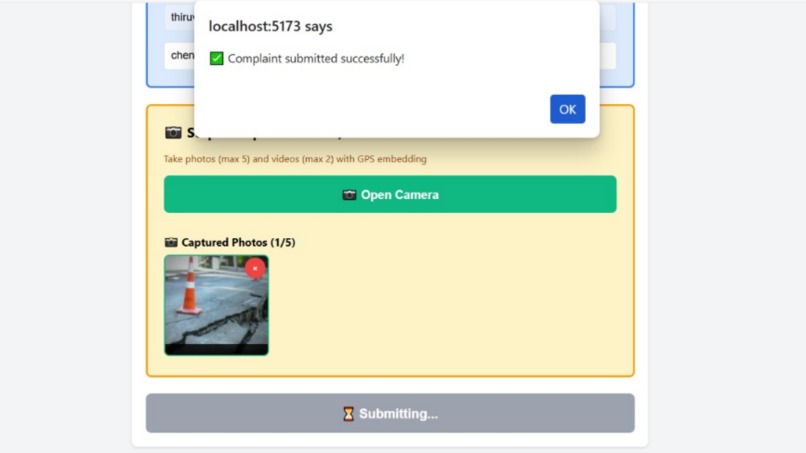 Citizen Complaint Management System – screenshot 3