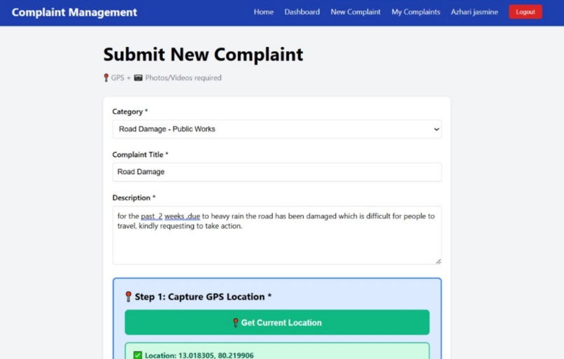 Citizen Complaint Management System – screenshot 2