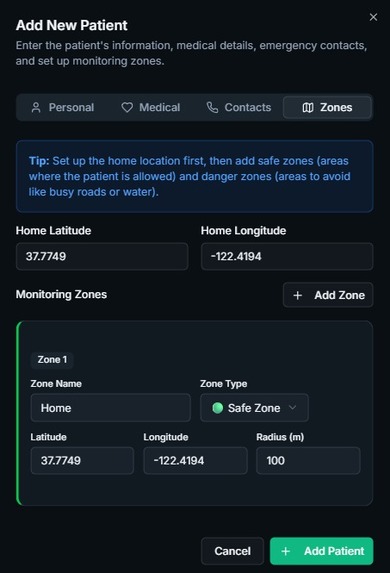 SafeWander – screenshot 2