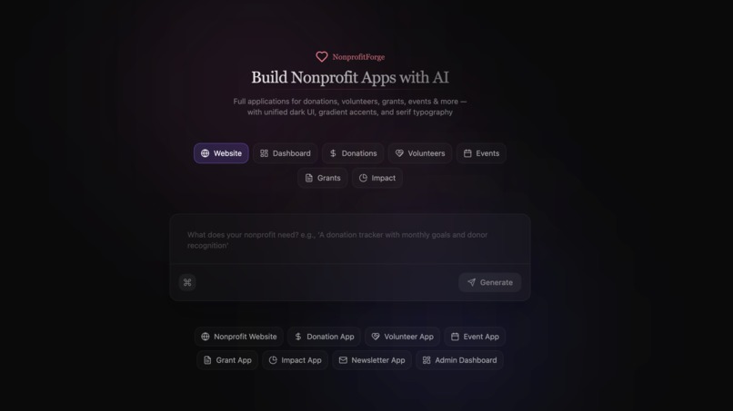NonprofitForge – screenshot 1