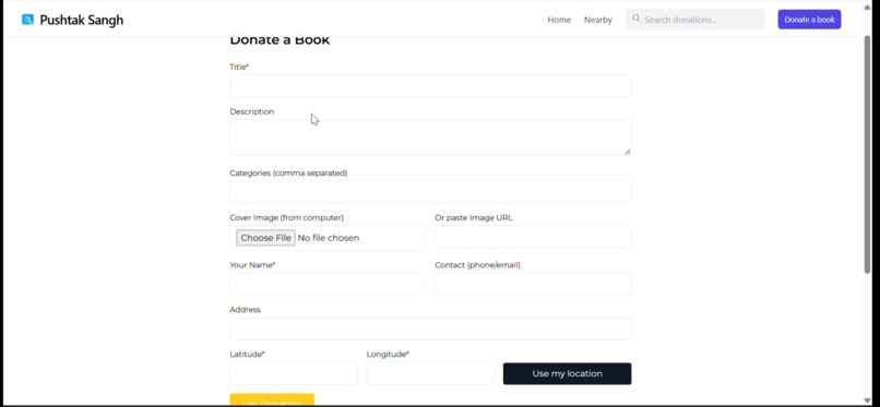 Pushtak Sangh - A Community Powered Book Donation Network – screenshot 4
