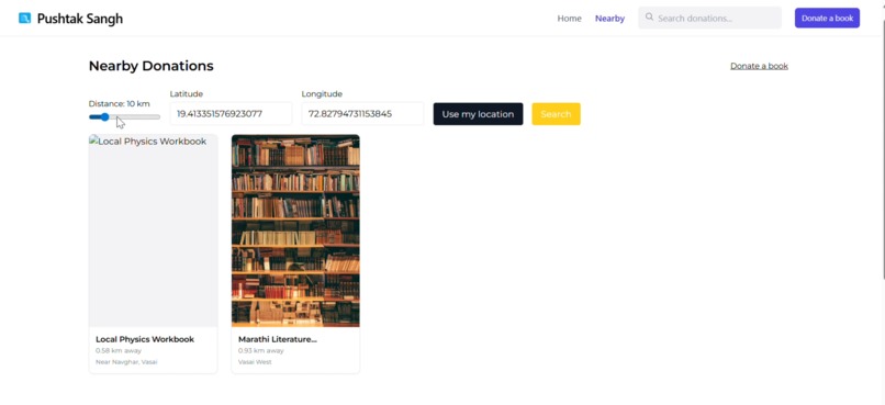 Pushtak Sangh - A Community Powered Book Donation Network – screenshot 3