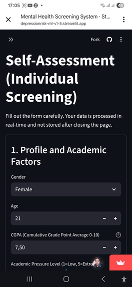 Mental Health Risk AI – screenshot 2